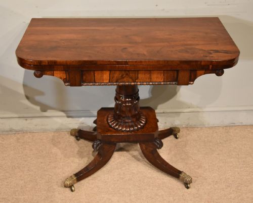 REGENCY ROSEWOOD GAMES TABLE - ADDITIONAL PHOTO 2