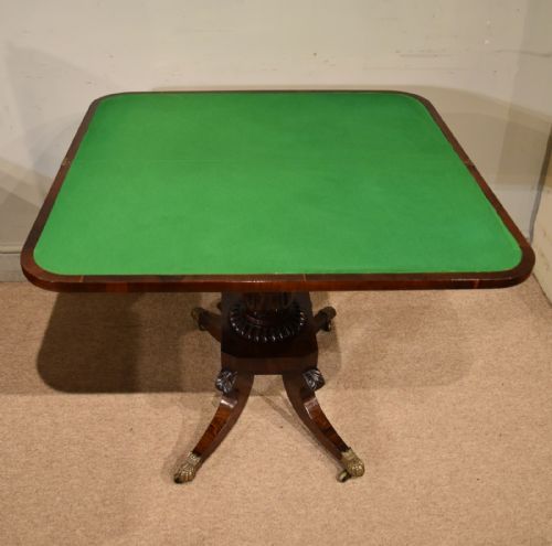 REGENCY ROSEWOOD GAMES TABLE - ADDITIONAL PHOTO 3