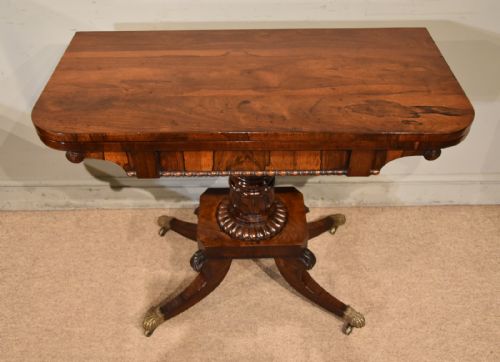 REGENCY ROSEWOOD GAMES TABLE - ADDITIONAL PHOTO 5