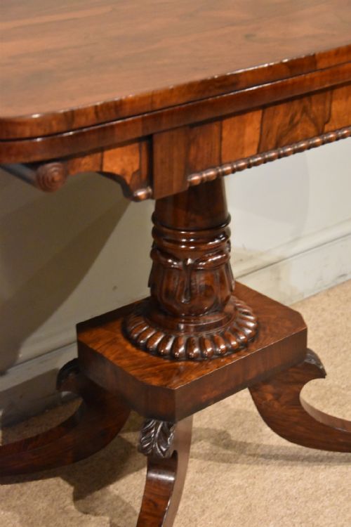 REGENCY ROSEWOOD GAMES TABLE - ADDITIONAL PHOTO 6