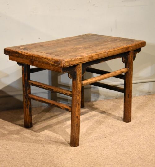 19TH CENTURY CHINESE ELM COFFEE TABLE - ADDITIONAL PHOTO 5