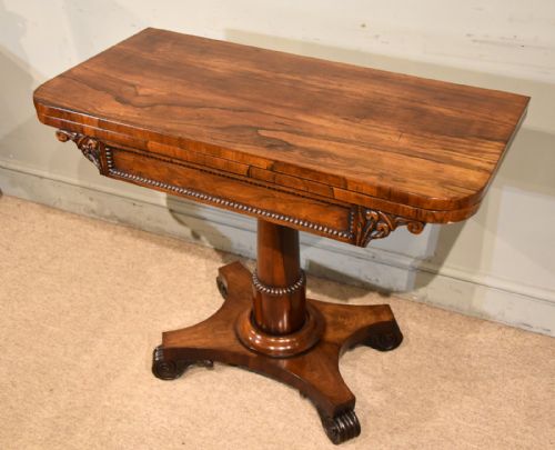 WILLIAM IV ROSEWOOD CARD TABLE - ADDITIONAL PHOTO 2