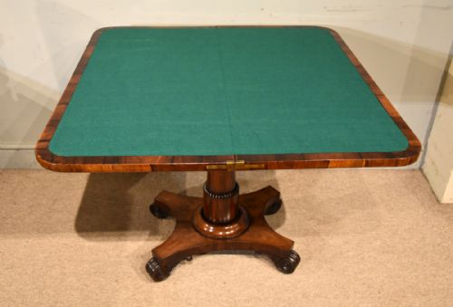WILLIAM IV ROSEWOOD CARD TABLE - ADDITIONAL PHOTO 6
