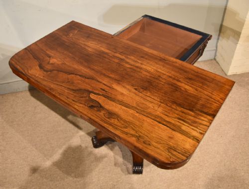 WILLIAM IV ROSEWOOD CARD TABLE - ADDITIONAL PHOTO 8