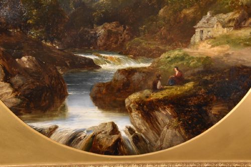 OIL PAINTING BY JAMES POOLE NEAR CAPIL CURIG NORTH WALES - ADDITIONAL PHOTO 5
