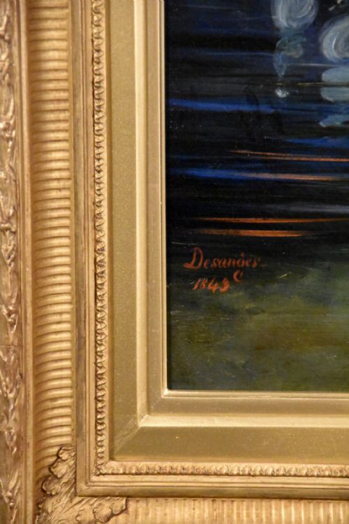 OIL PAINTING BY LOUIS WILLIAM DESANGES MARIA VANNECK - ADDITIONAL PHOTO 3