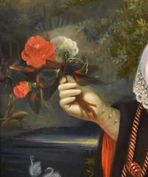 OIL PAINTING BY LOUIS WILLIAM DESANGES MARIA VANNECK - ADDITIONAL PHOTO 6
