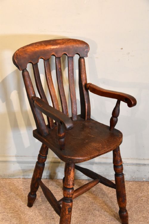 EARLY 19TH CENTURY ELM CHILD'S CHAIR - ADDITIONAL PHOTO 2