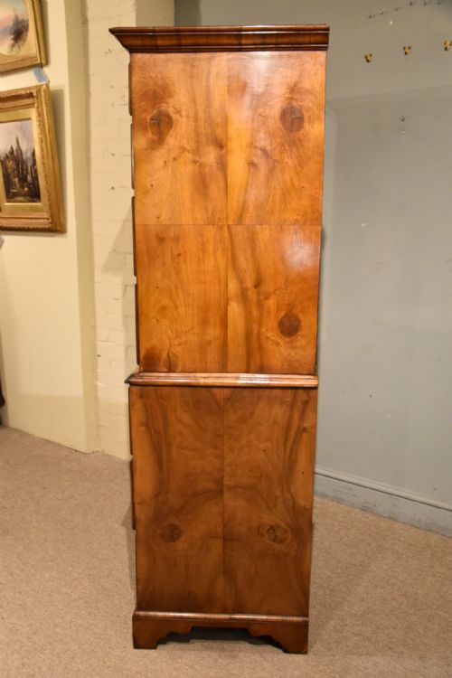 MID 18TH CENTURY SMALL WALNUT CHEST ON CHEST TALLBOY - ADDITIONAL PHOTO 6