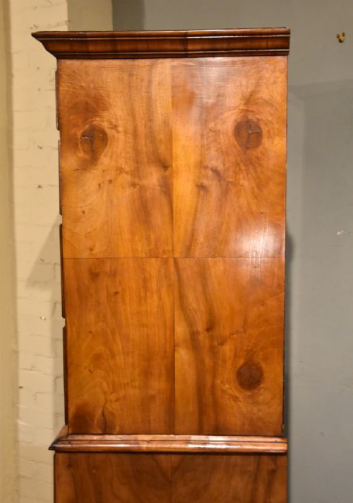 MID 18TH CENTURY SMALL WALNUT CHEST ON CHEST TALLBOY - ADDITIONAL PHOTO 7