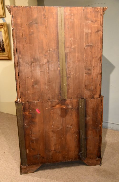MID 18TH CENTURY SMALL WALNUT CHEST ON CHEST TALLBOY - ADDITIONAL PHOTO 8