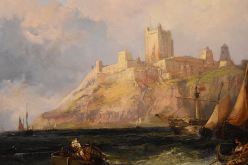 OIL PAINTING ATTRIBUTED TO HENDRIK WILLEBRORD JANSEN SHIPPING IN THE MEDITERRANEAN - ADDITIONAL PHOTO 6