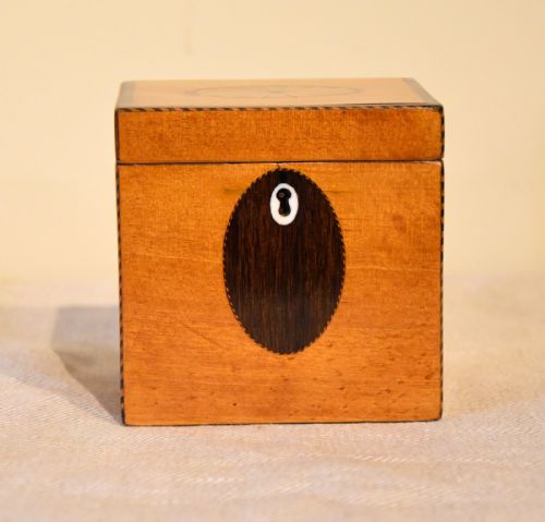 18TH CENTURY SATINWOOD TEA CADDY - ADDITIONAL PHOTO 3