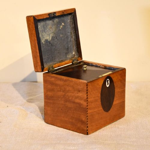 18TH CENTURY SATINWOOD TEA CADDY - ADDITIONAL PHOTO 5