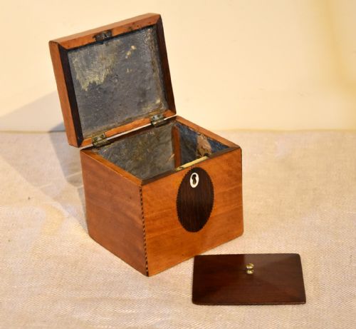 18TH CENTURY SATINWOOD TEA CADDY - ADDITIONAL PHOTO 6