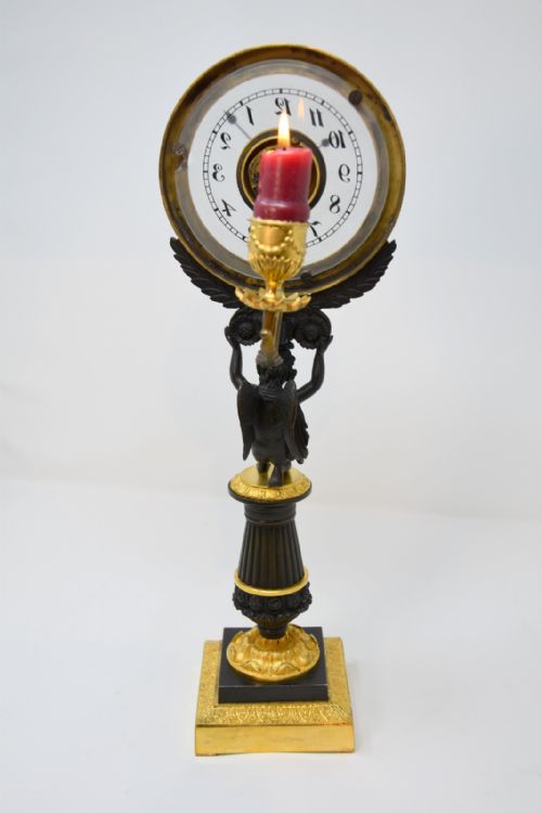 ORMOLU AND BRONZE NIGHT TIMEPIECE - ADDITIONAL PHOTO 1