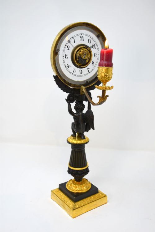 ORMOLU AND BRONZE NIGHT TIMEPIECE - ADDITIONAL PHOTO 2