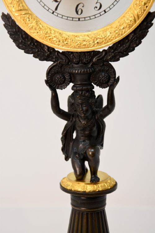 ORMOLU AND BRONZE NIGHT TIMEPIECE - ADDITIONAL PHOTO 4