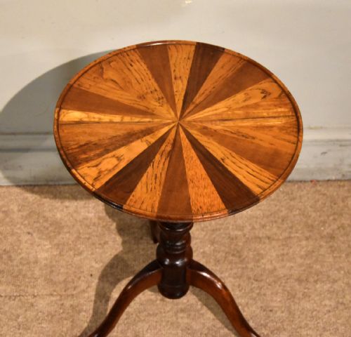 18TH CENTURY OAK SEGMENTED WINE TABLE - ADDITIONAL PHOTO 1