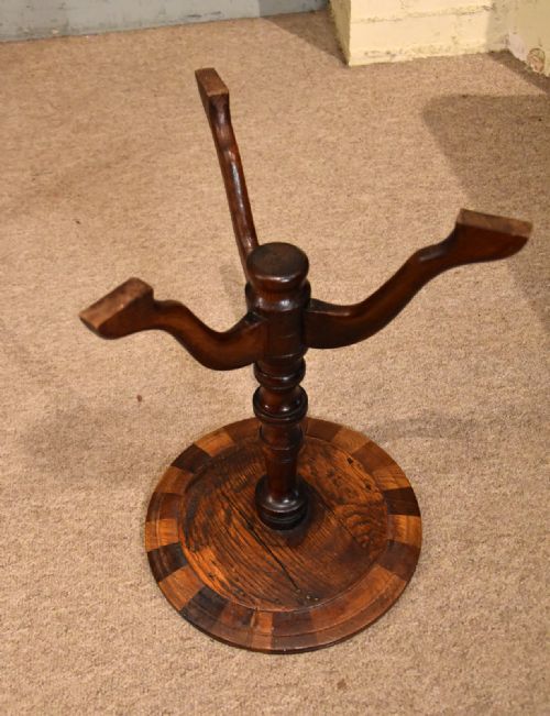 18TH CENTURY OAK SEGMENTED WINE TABLE - ADDITIONAL PHOTO 4