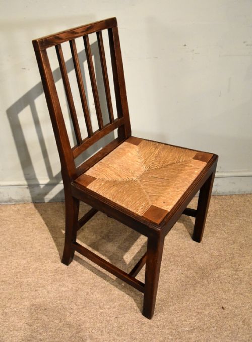 SET OF SIX OAK HEPPLEWHITE DESIGN DINING CHAIRS - ADDITIONAL PHOTO 5