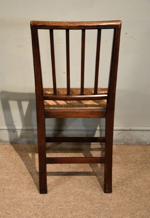SET OF SIX OAK HEPPLEWHITE DESIGN DINING CHAIRS - ADDITIONAL PHOTO 7