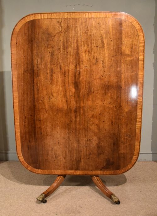 regency period rectangular rosewood breakfast table - CATEGORY: ANTIQUE TABLES - DATED REGENCY