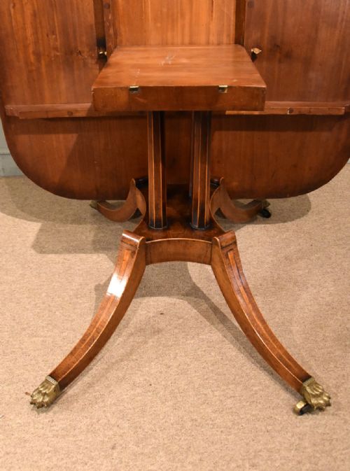 REGENCY PERIOD RECTANGULAR ROSEWOOD BREAKFAST TABLE - ADDITIONAL PHOTO 2