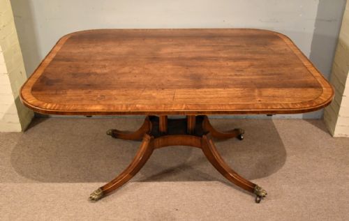 REGENCY PERIOD RECTANGULAR ROSEWOOD BREAKFAST TABLE - ADDITIONAL PHOTO 3