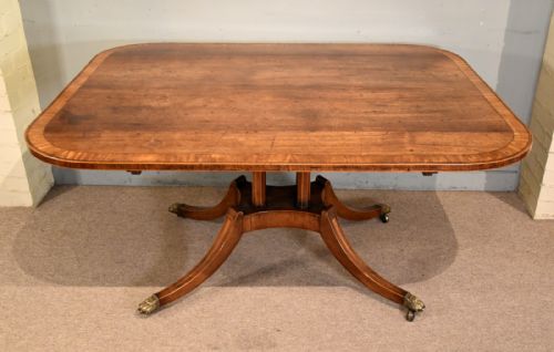 REGENCY PERIOD RECTANGULAR ROSEWOOD BREAKFAST TABLE - ADDITIONAL PHOTO 4