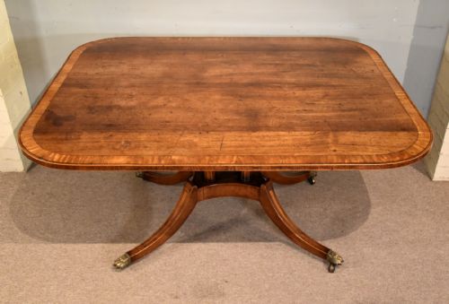 REGENCY PERIOD RECTANGULAR ROSEWOOD BREAKFAST TABLE - ADDITIONAL PHOTO 5