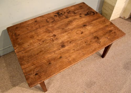 19TH CENTURY FRUIT WOOD COFFEE TABLE - ADDITIONAL PHOTO 2