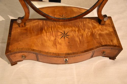 18TH CENTURY SATINWOOD DRESSING MIRROR - ADDITIONAL PHOTO 1