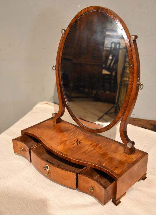 18TH CENTURY SATINWOOD DRESSING MIRROR - ADDITIONAL PHOTO 2