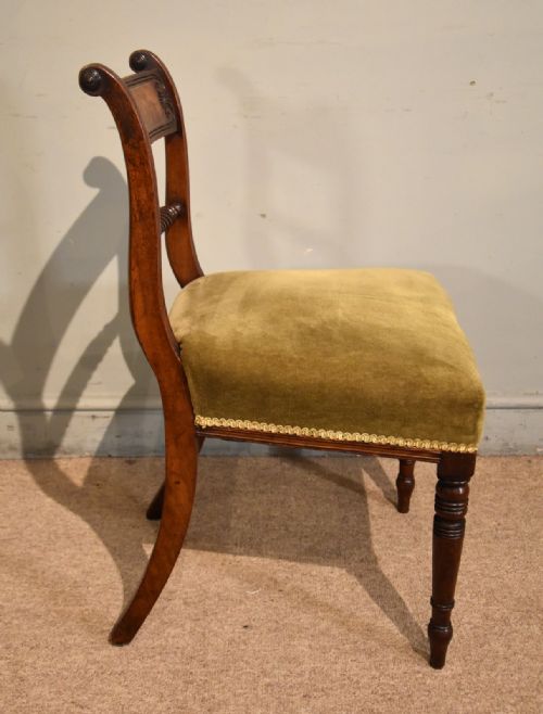 SET OF SIX REGENCY MAHOGANY ROPE BACK DINING CHAIRS - ADDITIONAL PHOTO 4