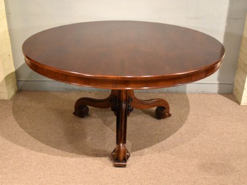 WILLIAM IV LARGE ROSEWOOD CENTRE BREAKFAST TABLE - ADDITIONAL PHOTO 1