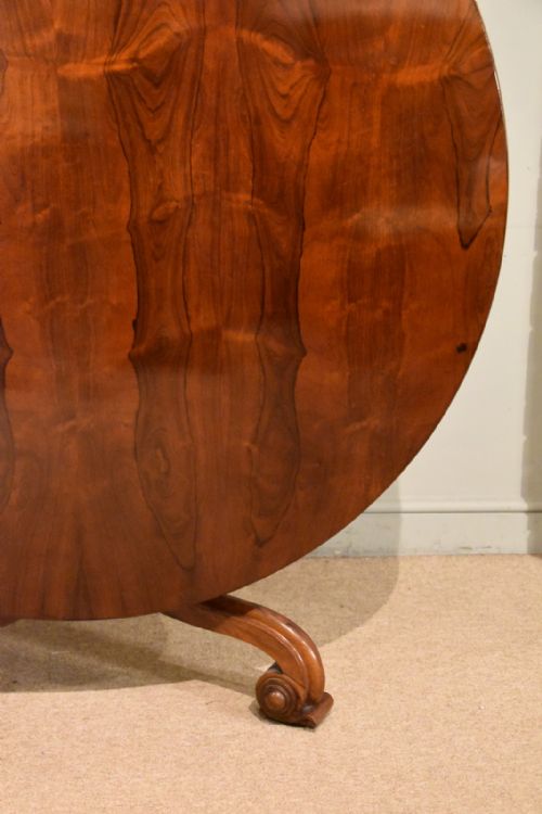 WILLIAM IV LARGE ROSEWOOD CENTRE BREAKFAST TABLE - ADDITIONAL PHOTO 4