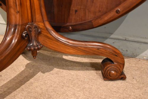 WILLIAM IV LARGE ROSEWOOD CENTRE BREAKFAST TABLE - ADDITIONAL PHOTO 8