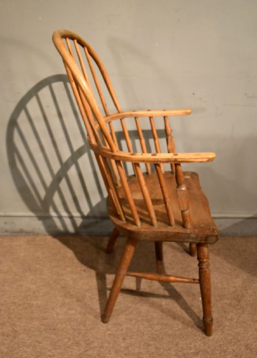 19TH CENTURY ASH STICK BACK WINDSOR ARMCHAIR - ADDITIONAL PHOTO 1