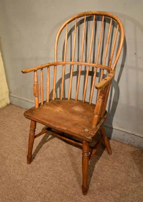 19TH CENTURY ASH STICK BACK WINDSOR ARMCHAIR - ADDITIONAL PHOTO 4