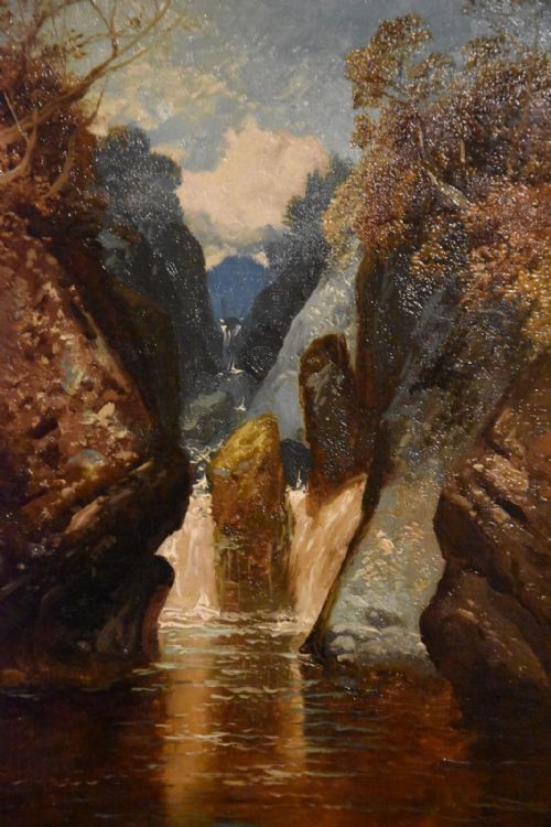 OIL PAINTING PAIR BY CLARENCE HENRY ROE WOODED GLENS NORTH WALES - ADDITIONAL PHOTO 6
