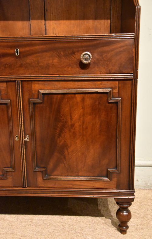 REGENCY MAHOGANY WATERFALL BOOKCASE - ADDITIONAL PHOTO 6