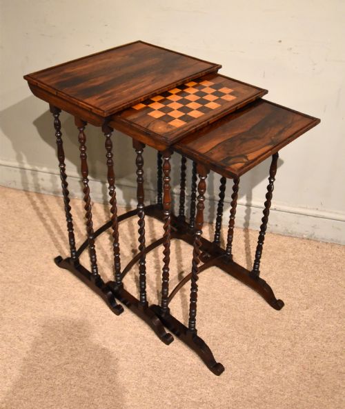 REGENCY ROSEWOOD NEST OF TABLES