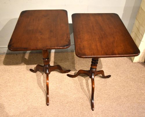 PAIR OF GEORGE III MAHOGANY TRIPOD TABLES - ADDITIONAL PHOTO 7