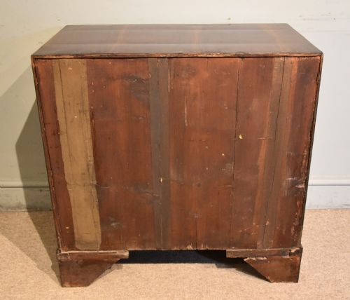 GEORGE III VIRGINIA WALNUT VENEERED CHEST OF DRAWERS - ADDITIONAL PHOTO 9