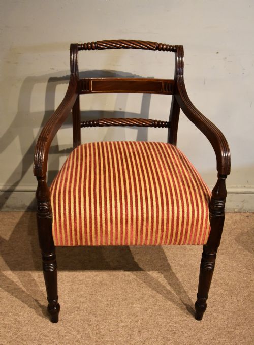 SET OF EIGHT REGENCY ROPEBACK DINING CHAIRS - ADDITIONAL PHOTO 7
