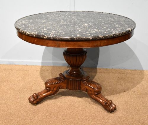19TH CENTURY MAHOGANY FRENCH GUERIDON TABLE - ADDITIONAL PHOTO 3