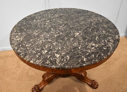 19TH CENTURY MAHOGANY FRENCH GUERIDON TABLE - ADDITIONAL PHOTO 6