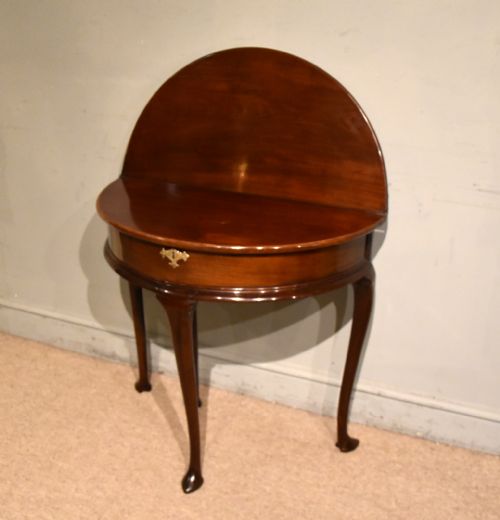 LATE GEORGE IIL FOLD OVER TEA TABLE - ADDITIONAL PHOTO 1