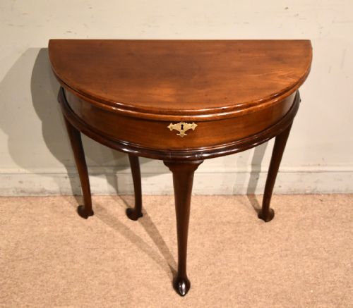 LATE GEORGE IIL FOLD OVER TEA TABLE - ADDITIONAL PHOTO 3